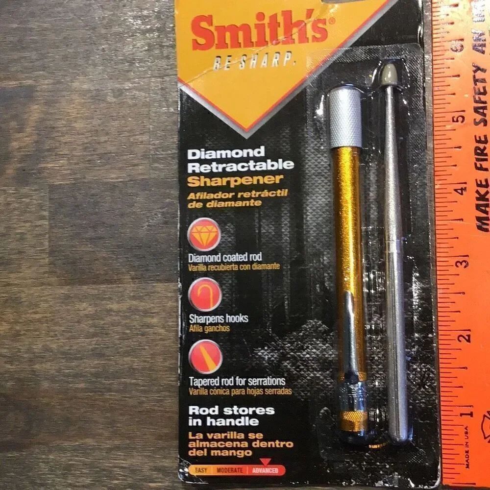 Smith’s diamond coated sharpener for kitchen or tacklebox